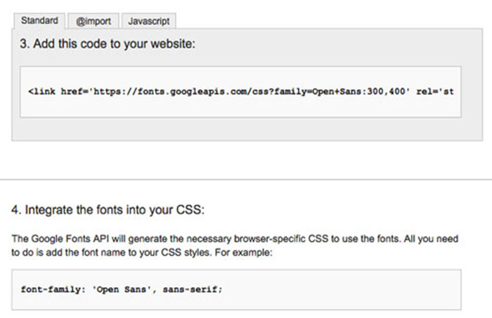 引入字体 CSS 样式表